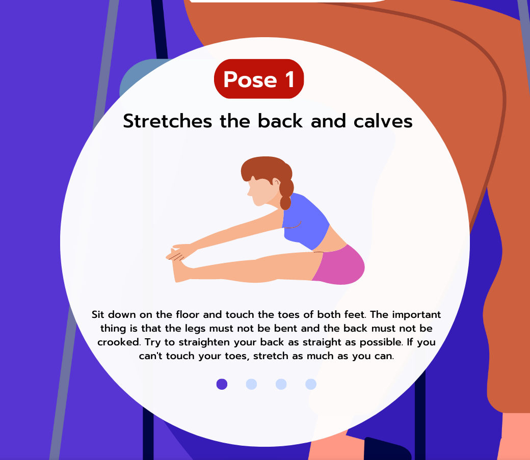 Stretches to relieve muscles from sitting